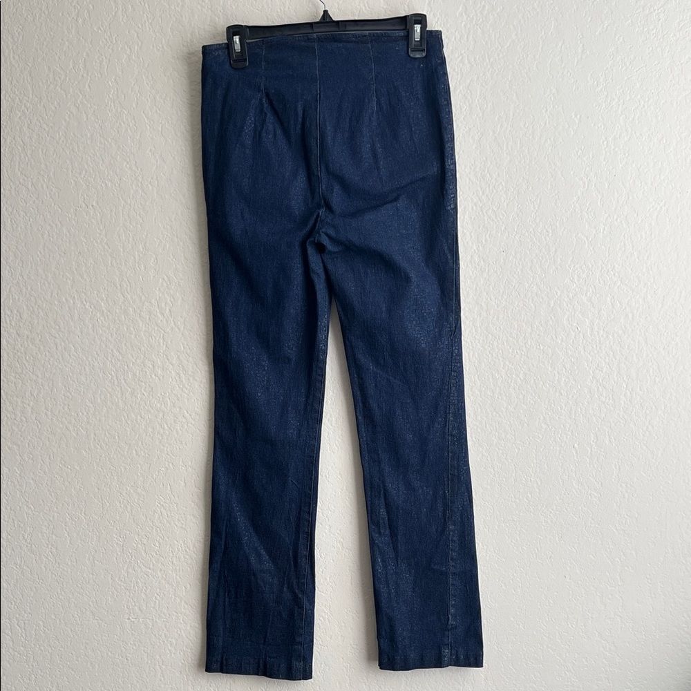 ABS by Allen Jeans Clean Front Dark Wash with Black Shiny Speckles in Size 12 - Picture 6 of 15